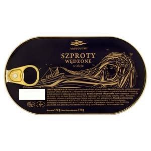 BAŁTYCKIE SZPROTY WĘDZONE W OLEJU 170G AMBERFISH