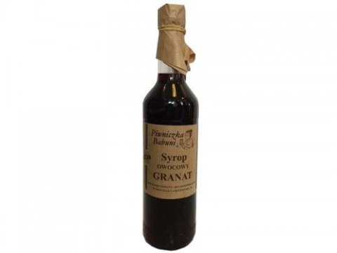 SYROP OWOCOWY GRANAT 500ML PIWNICZKA BABUNI