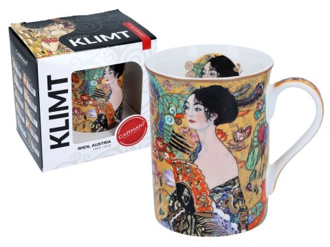 Kubek Classic New - G. Klimt, Kobieta z wachlarzem CARMANI