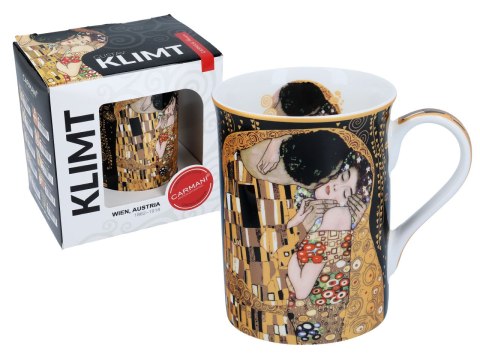 Kubek Classic New- G.Klimt - The Kiss (czarne tło) CARMANI