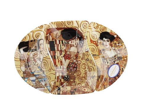 Talerz dekoracyjny - G. Klimt, 3 części