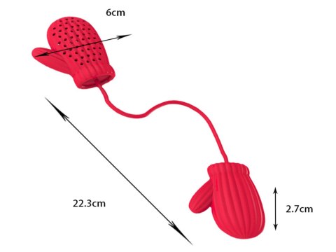Zaparzacz do herbaty - czerwone rękawice