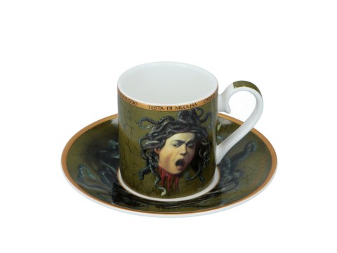 Kpl. 2 filiżanek espresso - M. M de Caravaggio, Głowa Meduzy (CARMANI)