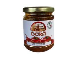 WŁOSKIE PESTO CZERWONE Z POMIDORAMI 180G DORA