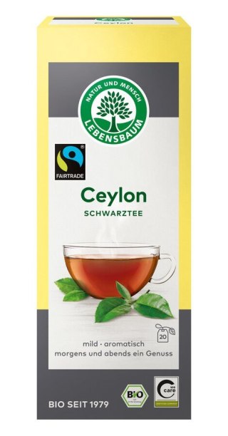 HERBATA CZARNA CEJLOŃSKA EKSPRESOWA FAIR TRADE BIO (20 x 2 g) 40 g - LEBENSBAUM