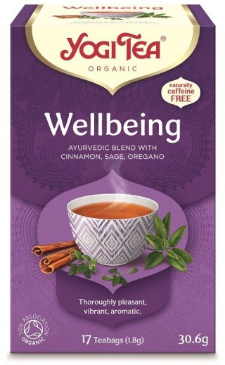 HERBATKA NA DOBRE SAMOPOCZUCIE (WELLBEING) BIO (17 x 1,8 g) 30,6 g - YOGI TEA