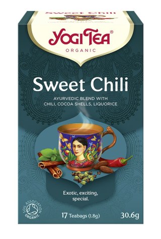 HERBATKA SŁODKIE CHILI (SWEET CHILI) BIO (17 x 1,8 g) 30,6 g - YOGI TEA