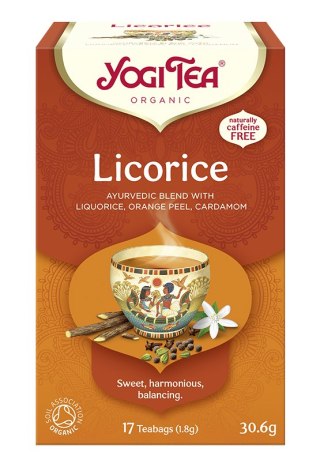 HERBATKA Z LUKRECJĄ (LICORICE) BIO (17 x 1,8 g) 30,6 g - YOGI TEA