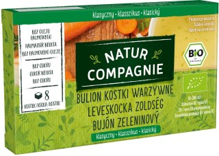 BULION - KOSTKI WARZYWNE BEZ DODATKU CUKRÓW BIO (8 x 10,5 g) 84 g - NATUR COMPAGNIE