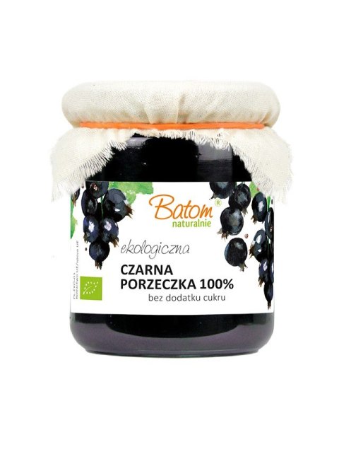 CZARNA PORZECZKA 100 % BEZ DODATKU CUKRU BIO 260 g - BATOM