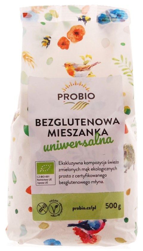 MIESZANKA DO WYPIEKU UNIWERSALNA BEZGLUTENOWA BIO 500 g - PROBIO