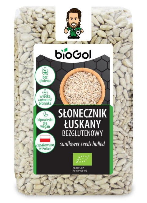 SŁONECZNIK ŁUSKANY BEZGLUTENOWY BIO 350 g - BIOGOL