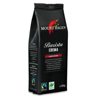 KAWA ZIARNISTA ARABICA 100 % BARISTA CREMA FAIR TRADE BIO 500 g - MOUNT HAGEN