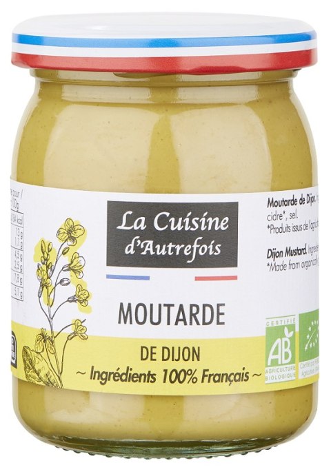 MUSZTARDA DIJON BIO 215 g - LA CUISINE D AUTREFOIS