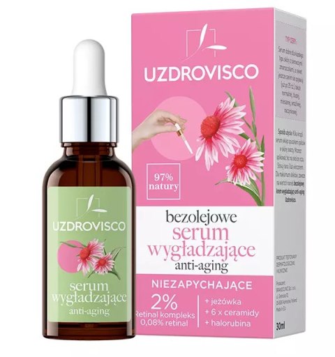 SERUM DO TWARZY WYGŁADZAJĄCE ANTI-AGING 30 ml - UZDROVISCO (BEZOLEJOWA)