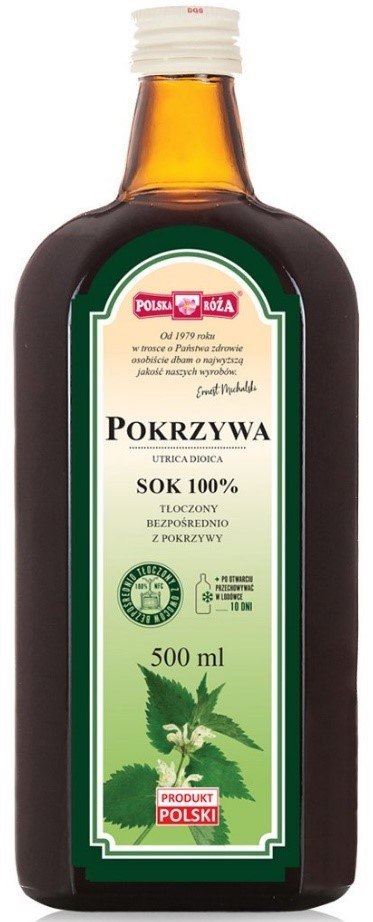 SOK Z POKRZYWY NFC 500 ml - POLSKA RÓŻA