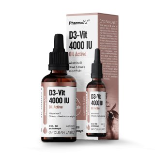 WITAMINA D3 W KROPLACH 100 µg (4000 j.m) BEZGLUTENOWA 30 ml - PHARMOVIT (CLEAN LABEL)