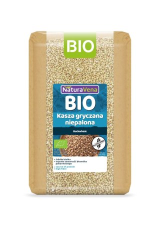 KASZA GRYCZANA NIEPALONA BEZGLUTENOWA BIO 1 kg - NATURAVENA