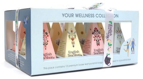 KOLEKCJA HERBATEK OWOCOWO - ZIOŁOWYCH BIO PIRAMIDKI (YOUR WELLNESS - 6 SMAKÓW) (12 x 2 g) 24 g - ENGLISH TEA SHOP