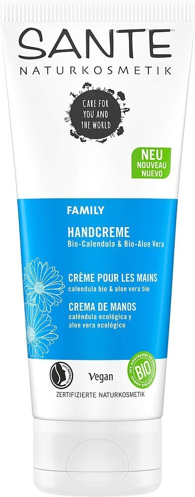 KREM DO RĄK RODZINNY NAGIETEK I ALOES ECO 100 ml - SANTE