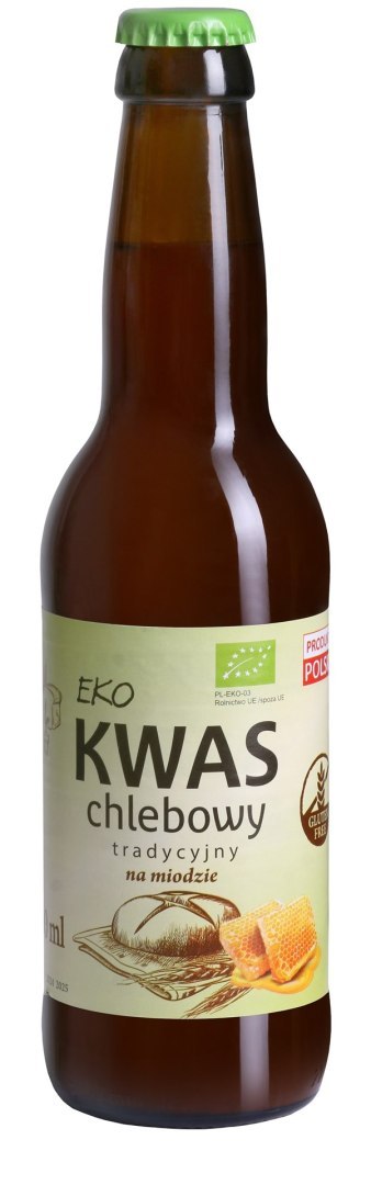 KWAS CHLEBOWY TRADYCYJNY NA MIODZIE BEZGLUTENOWY BIO 330 ml - EKO NATURA