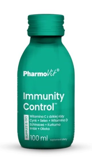 SHOT IMMUNITY CONTROL BEZGLUTENOWY 100 ml - PHARMOVIT (SUPPLES & GO)