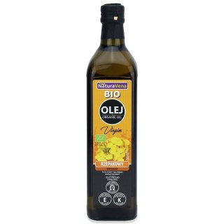 OLEJ RZEPAKOWY TŁOCZONY NA ZIMNO BIO 750 ml - NATURAVENA