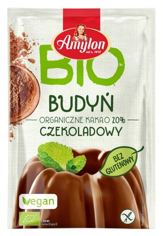 BUDYŃ O SMAKU CZEKOLADOWYM BEZGLUTENOWY BIO 40 g - AMYLON