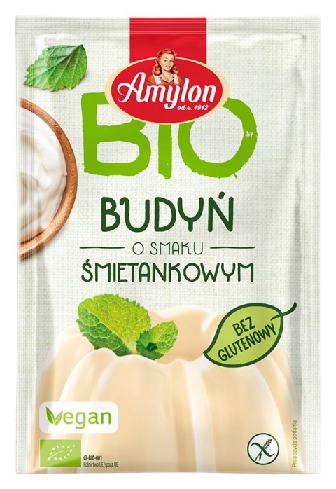 BUDYŃ O SMAKU ŚMIETANKOWYM BEZGLUTENOWY BIO 40 g - AMYLON