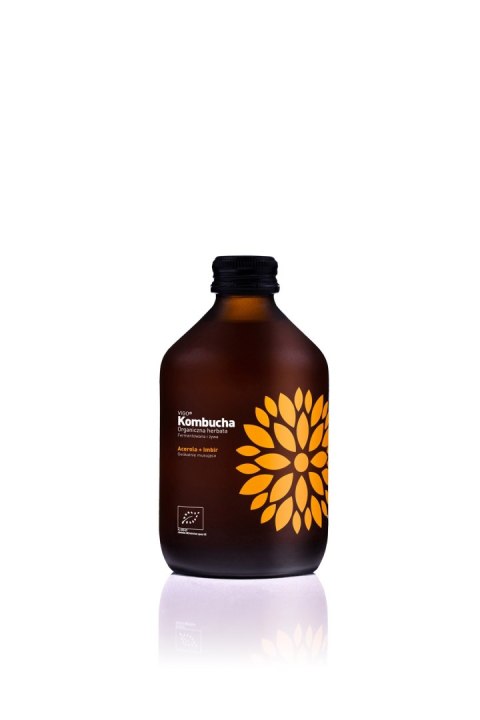 KOMBUCHA Z ACEROLĄ I IMBIREM BEZGLUTENOWA BIO 330 ml - VIGO