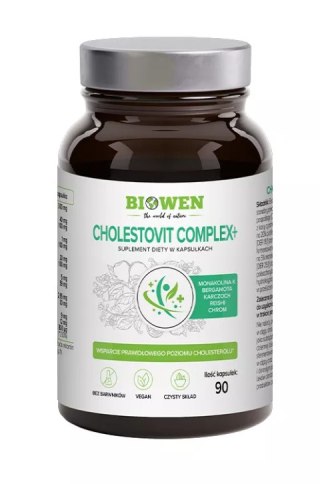 KAPSUŁKI NA PRAWIDŁOWY POZIOM CHOLESTEROLU CHOLESTOVIT COMPLEX+ 90 szt. - HEMPKING (BIOWEN)