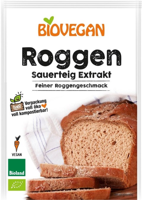 ZAKWAS CHLEBOWY ŻYTNI W PROSZKU BIO 30 g - BIOVEGAN