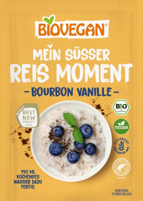 DESER RYŻOWY INSTANT Z WANILIĄ BOURBON BEZGLUTENOWY BIO 56 g - BIOVEGAN