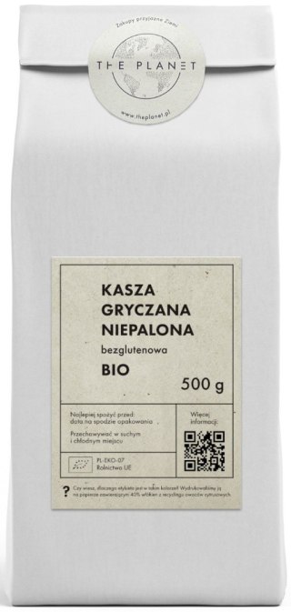 KASZA GRYCZANA NIEPALONA BEZGLUTENOWA BIO 500 g - THE PLANET