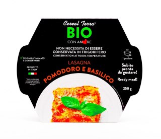 LASAGNE Z POMIDORAMI I BAZYLIĄ BIO 250 g - CEREAL TERRA