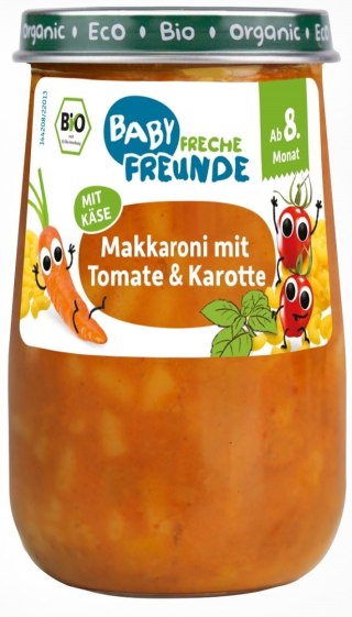 MAKARON Z WARZYWAMI I SEREM OD 8 MIESIĄCA BIO 190 g - FRECHE FREUNDE