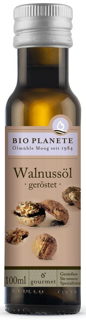 OLEJ Z ORZECHÓW WŁOSKICH (Z PRAŻONYCH ORZECHÓW) BIO 100 ml - BIO PLANETE