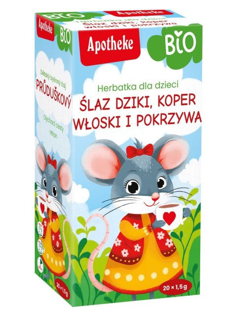 HERBATKA DLA DZIECI - ŚLAZ DZIKI, KOPER WŁOSKI I POKRZYWA BIO (20 x 1,5 g) 30 g - APOTHEKE