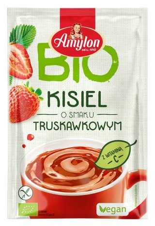 KISIEL INSTANT O SMAKU TRUSKAWKOWYM BEZGLUTENOWY BIO 30 g - AMYLON