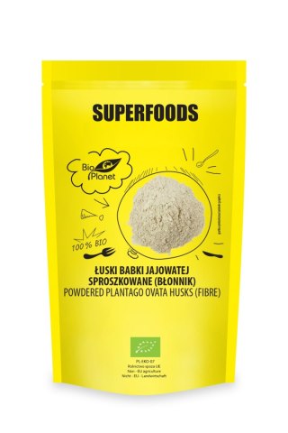 ŁUSKI BABKI JAJOWATEJ SPROSZKOWANE (BŁONNIK) BIO 150 g - BIO PLANET