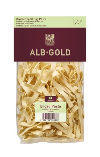 MAKARON (ORKISZOWY JAJECZNY) WSTĄŻKI BIO 250 g - ALB-GOLD