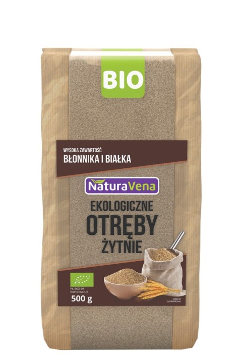 OTRĘBY ŻYTNIE BIO 500 g - NATURAVENA