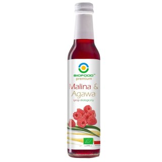 SYROP MALINA Z AGAWĄ BIO 250 ml - BIO FOOD