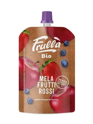 MUS JABŁKO - CZERWONE OWOCE BEZ DODATKU CUKRÓW BIO 100 g - NATURA NUOVA