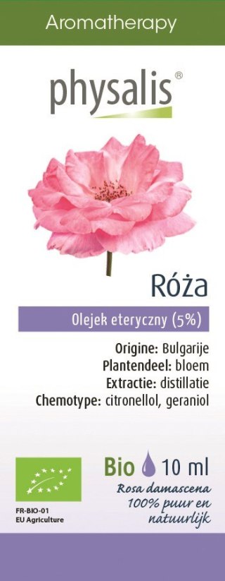 OLEJEK ETERYCZNY RÓŻA BIO 10 ml - PHYSALIS