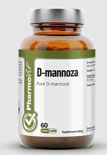 D-MANNOZA BEZGLUTENOWA 60 KAPSUŁEK - PHARMOVIT (CLEAN LABEL)