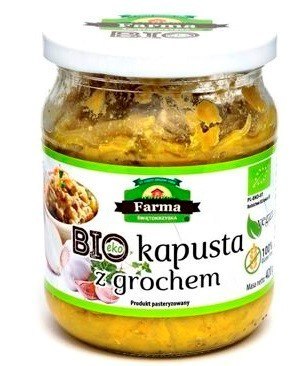 KAPUSTA Z GROCHEM BEZGLUTENOWA BIO 420 g - FARMA ŚWIĘTOKRZYSKA (PRODUKT SEZONOWY)