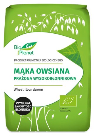 MĄKA OWSIANA PRAŻONA WYSOKOBŁONNIKOWA BIO 800 g - BIO PLANET