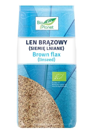 LEN BRĄZOWY (SIEMIĘ LNIANE) BIO 400 g - BIO PLANET