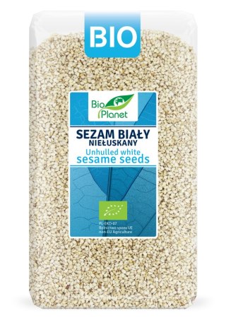 SEZAM BIAŁY NIEŁUSKANY BIO 1 kg - BIO PLANET